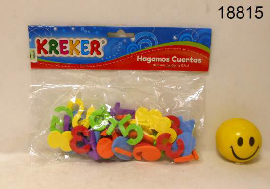 Imagen de JUEGO DE APRENDIZAJE EN GOMA EVA "HAGAMOS CUENTAS" 11.25